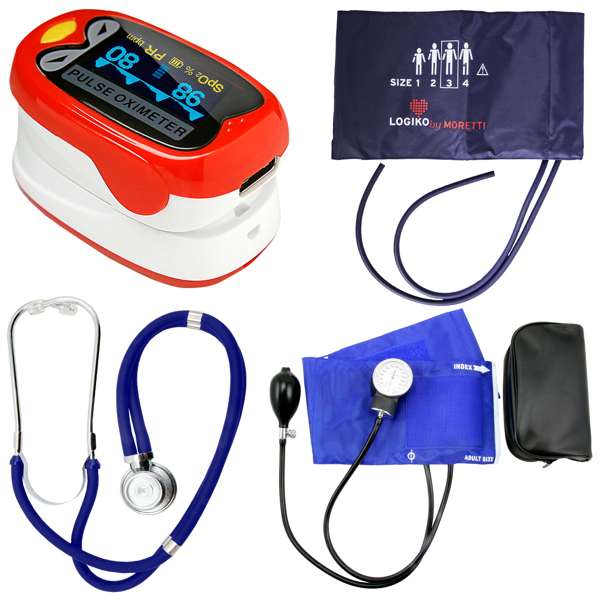 Medical cabinet/APARATE CONTROL SANATATE/Tensiometru, Stetoscop & Pulsoximetru