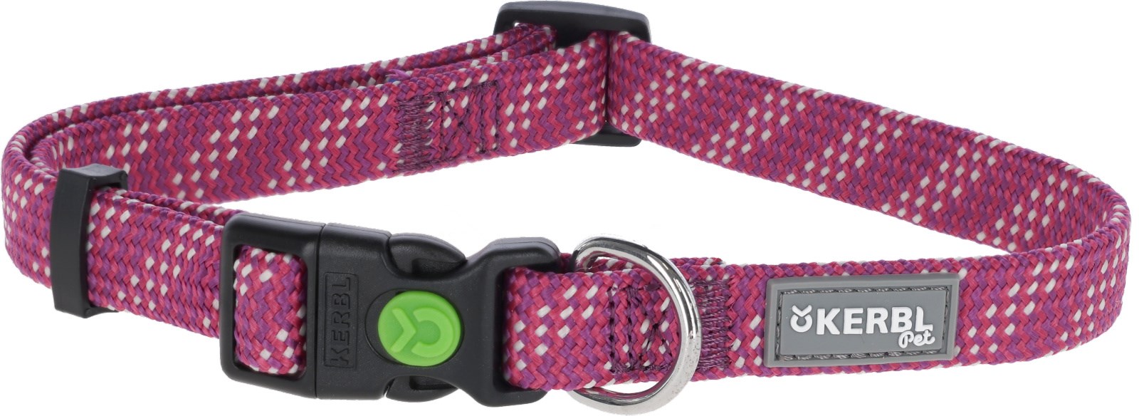 Zgarda pentru caini mici si medii fuchsia 25-35 cm, latime 15 mm, reglabila, nylon-polipropilena, durabila, Colorado