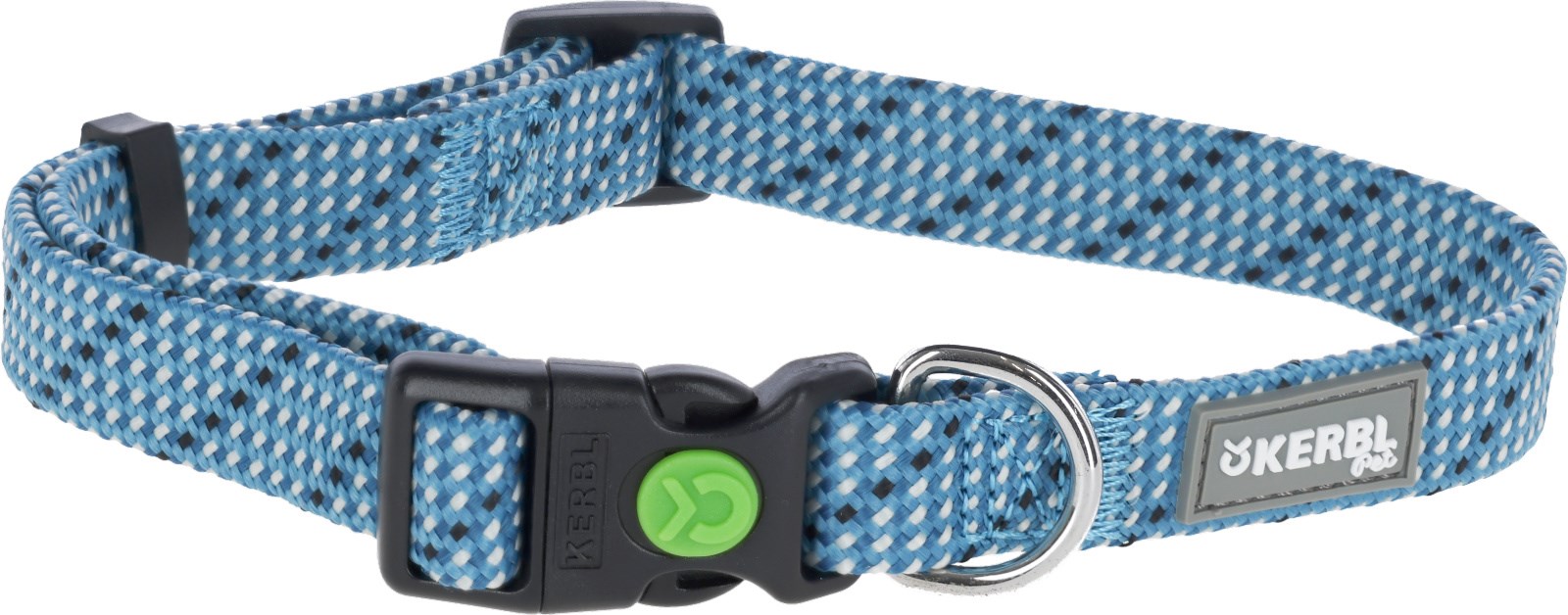 Zgarda pentru caini medii albastra 35-55 cm, latime 20 mm, reglabila, nylon-polipropilena, durabila, Colorado