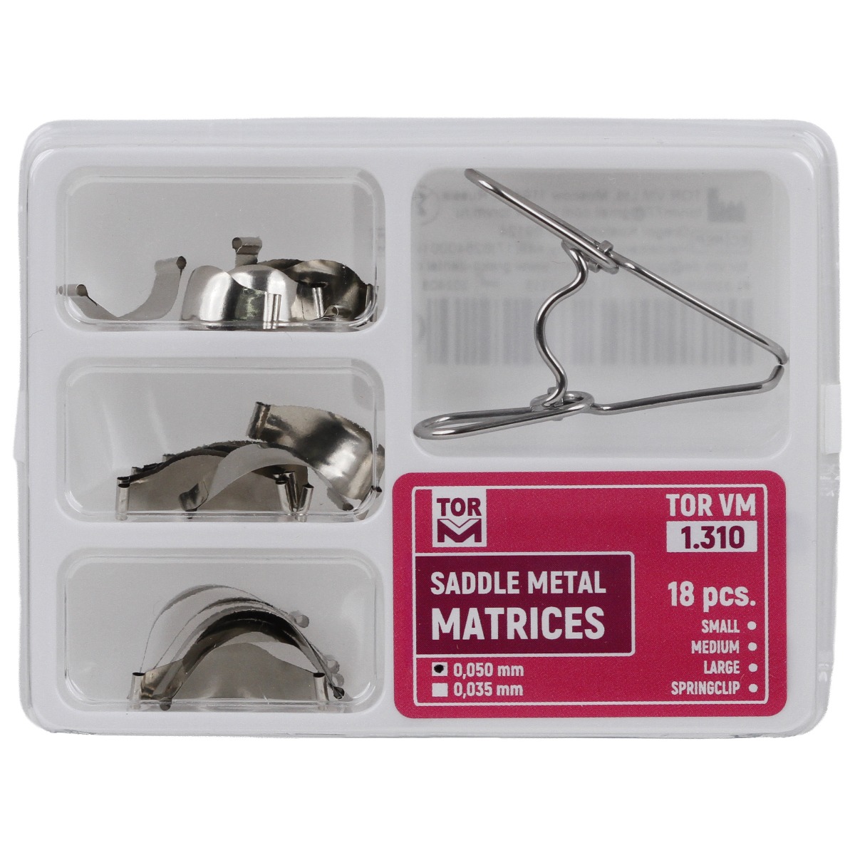 Set matrici metalice conturate tip sa cu arc si cleste, 18 bucati din otel inoxidabil, grosime 50 microni