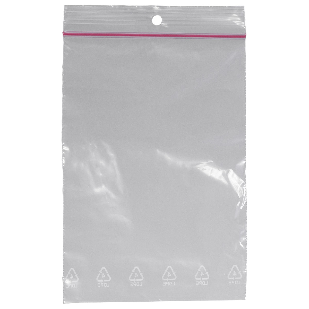 Pungi cu fermoar ZIPLOCK PRIMA 240x340 mm, transparente, reutilizabile pentru ambalare si depozitare, set 100 bucati