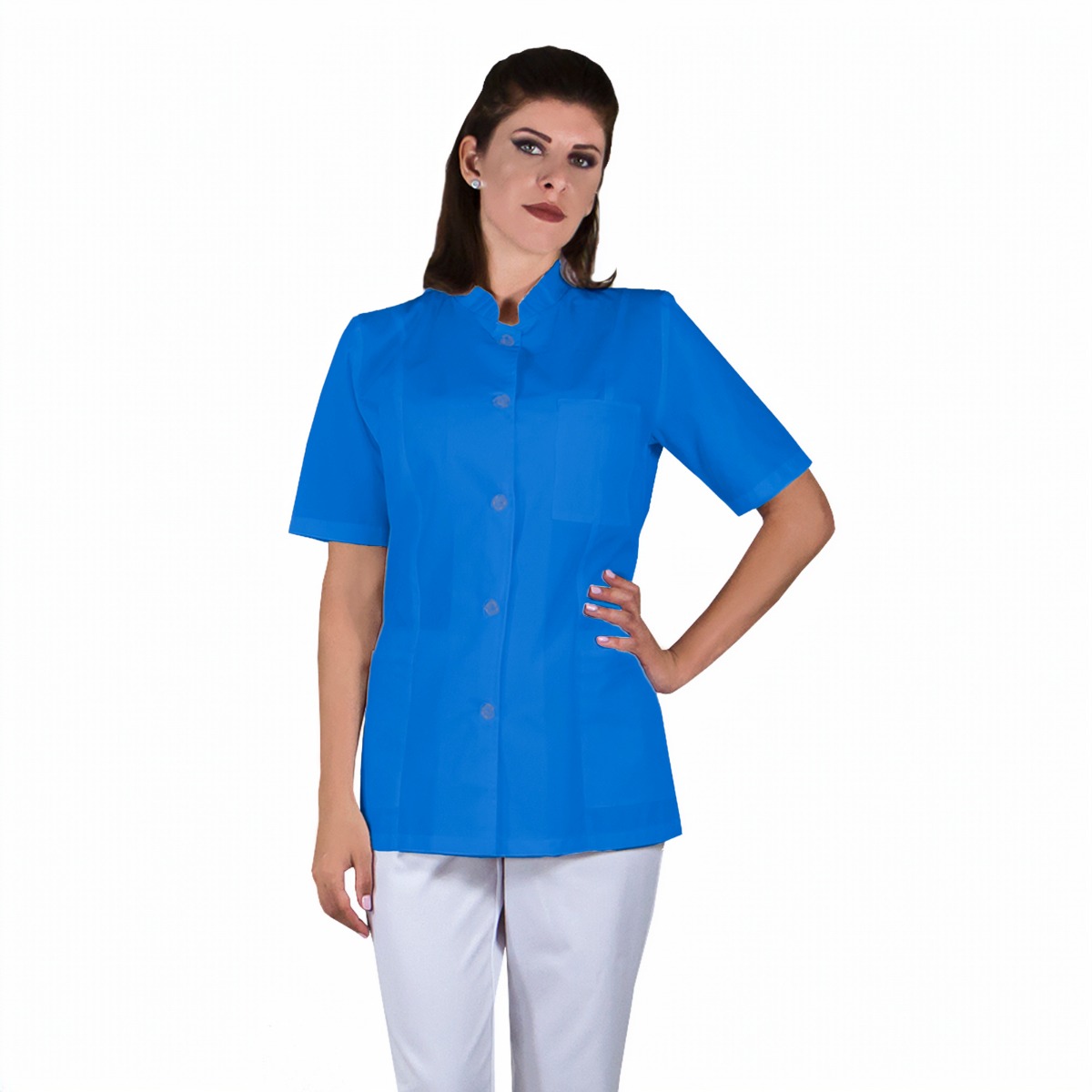 Pret Tunica dama OANA Premium albastra, M – Uniforma Medicala - Online Uniforme > Lichidari vetro.ro Pret Tunica dama OANA Premium albastra, M – Uniforma Medicala - Online Uniforme > Lichidari vetro.ro