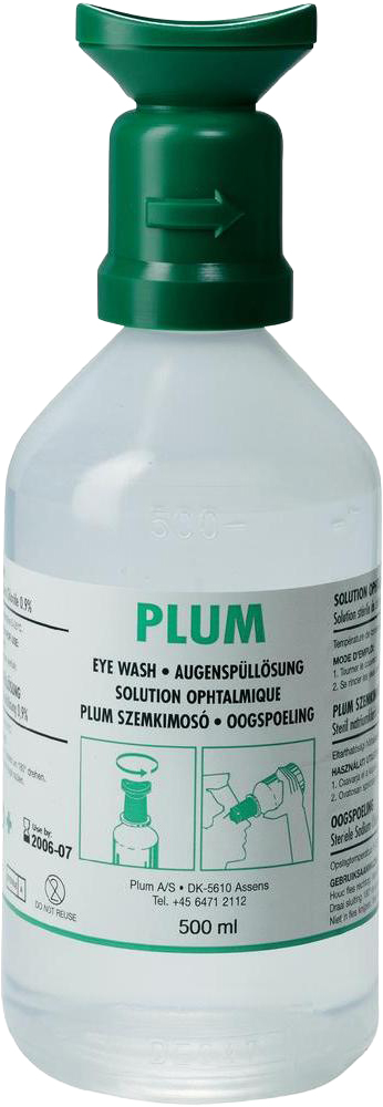 Solutie salina izotonica pentru ochi 500 ml cu dispozitiv de spalare