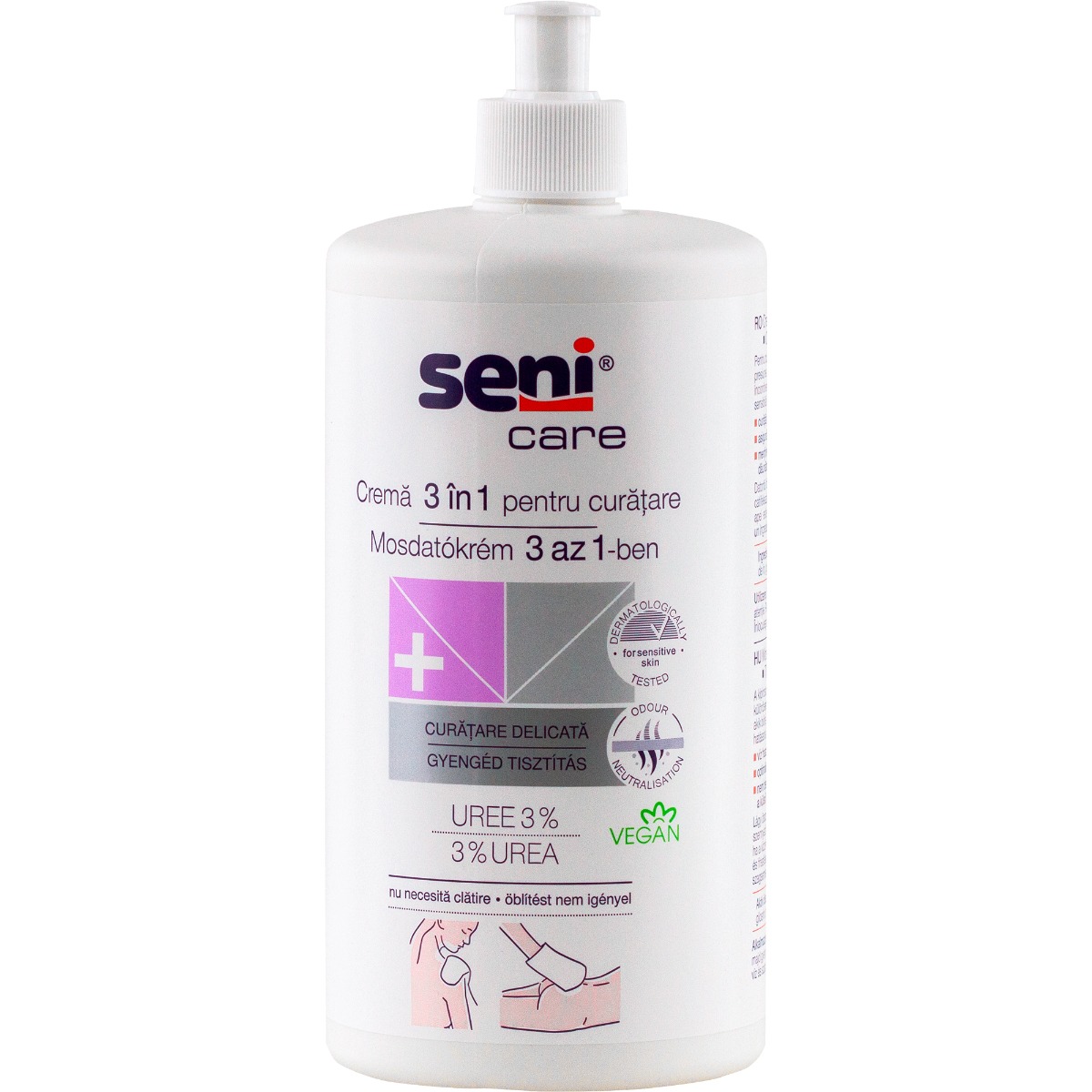 Crema 3 in 1 pentru curatarea pielii sensibile, Seni Care, 1000ml Medical cabinet > Black Friday vetro.ro