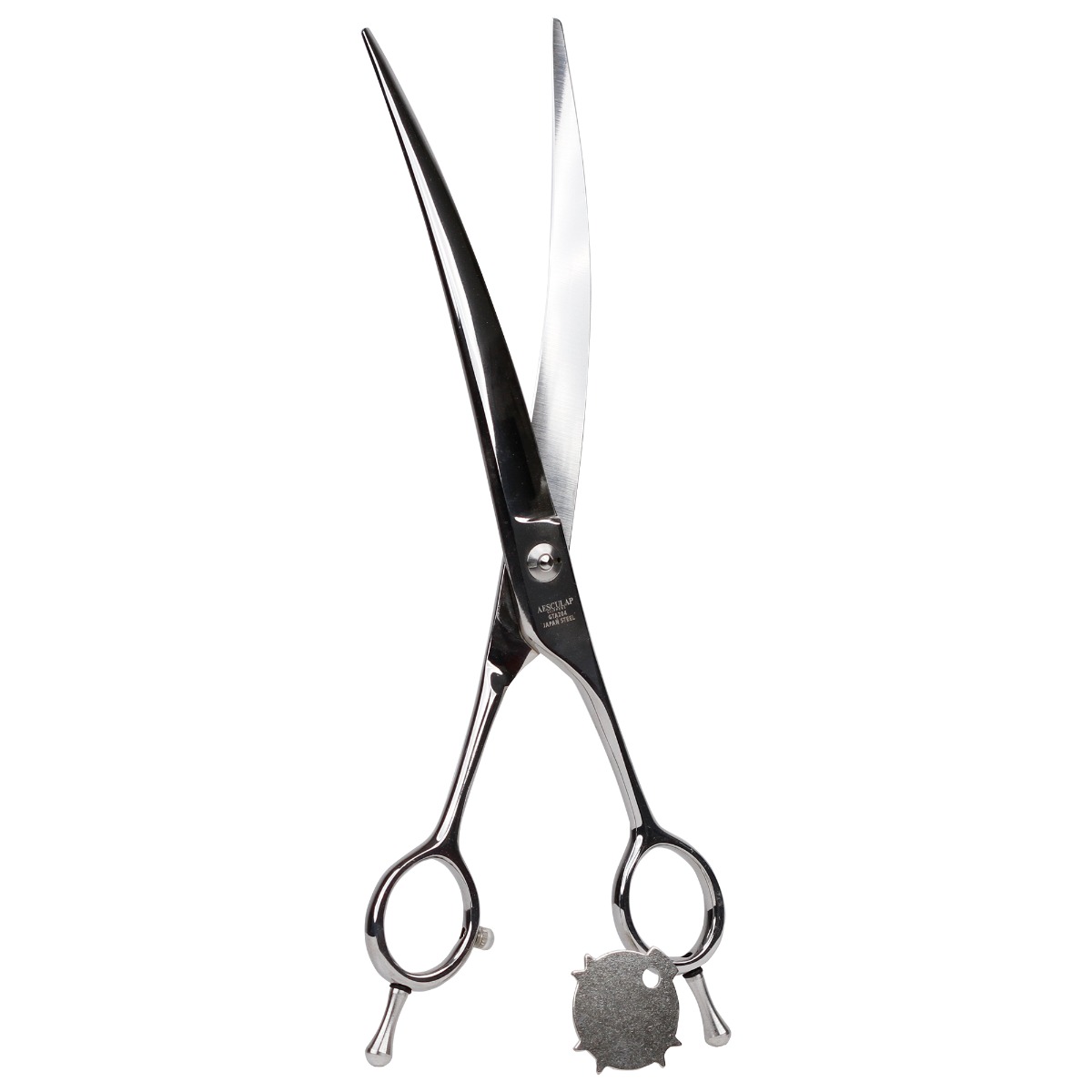 Foarfeca curbata profesionala tuns caini 20cm inox