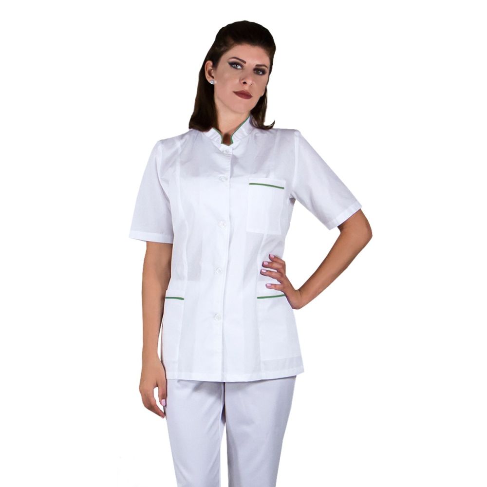 Tunica dama OANA Premium alba cu bordura verde inchis clasic – Uniforma Medicala Lichidari > Black Friday vetro.ro Tunica dama OANA Premium alba cu bordura verde inchis clasic – Uniforma Medicala Lichidari > Black Friday vetro.ro