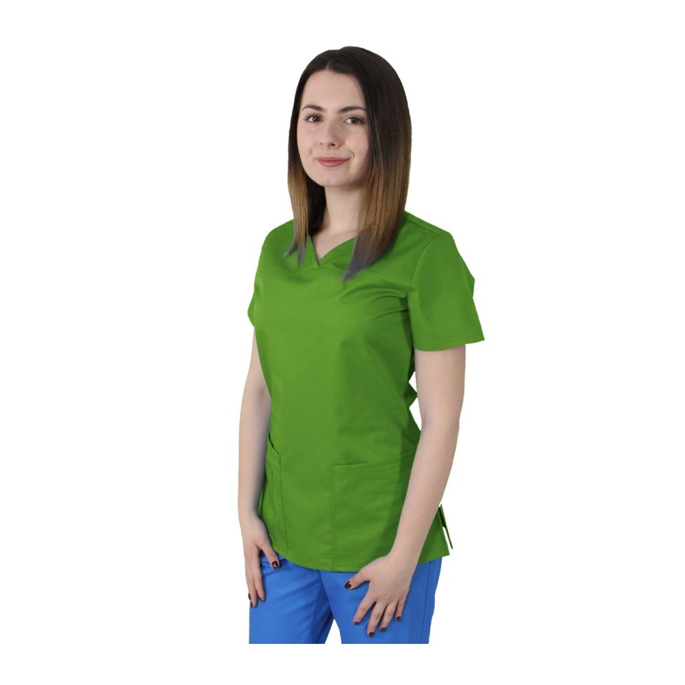 Bluza dama TINA Premium verde absint - Uniforma Medicala