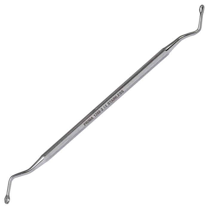 Veterinary/VETERINARY EQUIPMENT AND INSTRUMENTS/Veterinary Instruments - PRIMA Hemingway Stainless Steel Alveolar Curette, Spoon Type, 17 cm, Sizes 1/2/3