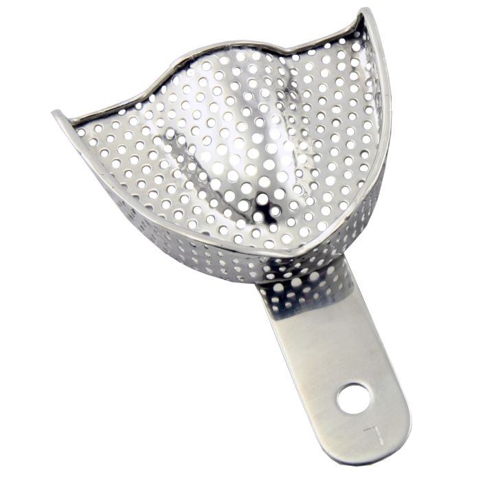 Fogorvosi Rendelő/FOGÁSZATI ANYAGOK/Fogászati ​​Lenyomatanyag - PRIMA Rozsdamentes Acél Felső Lenyomatkanál,  XS, S, M, L