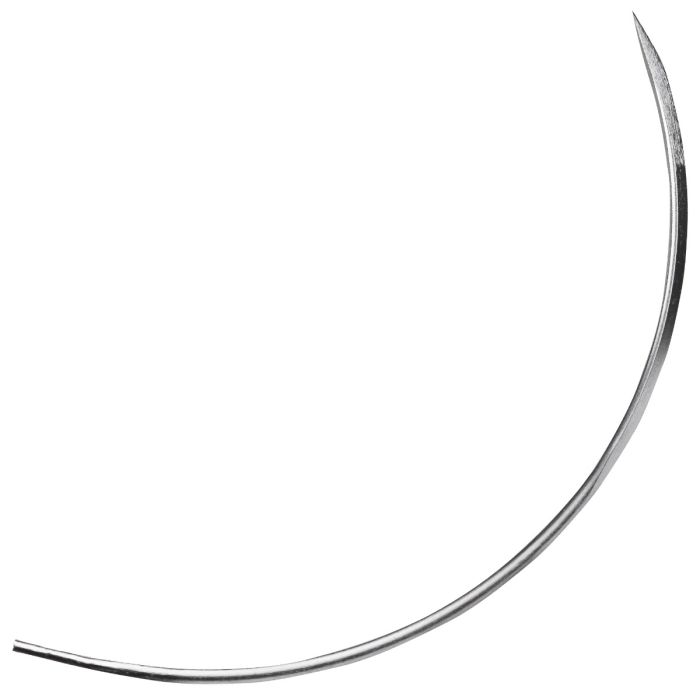 Veterinar/SUTURI CHIRURGICALE VETERINARE/Instrumentar Chirurgical Veterinar - Ace chirurgicale veterinare tip BF, cu varf triunghiular (reverse cutting), 3/8 Curb, cu 2 ochiuri, diverse lungimi, nesterile, din inox, 12 bucati