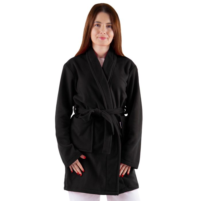 Uniforme/UNIFORME LUCRU/Imbracaminte fleece polar - Halat polar medical modern PRIMA negru