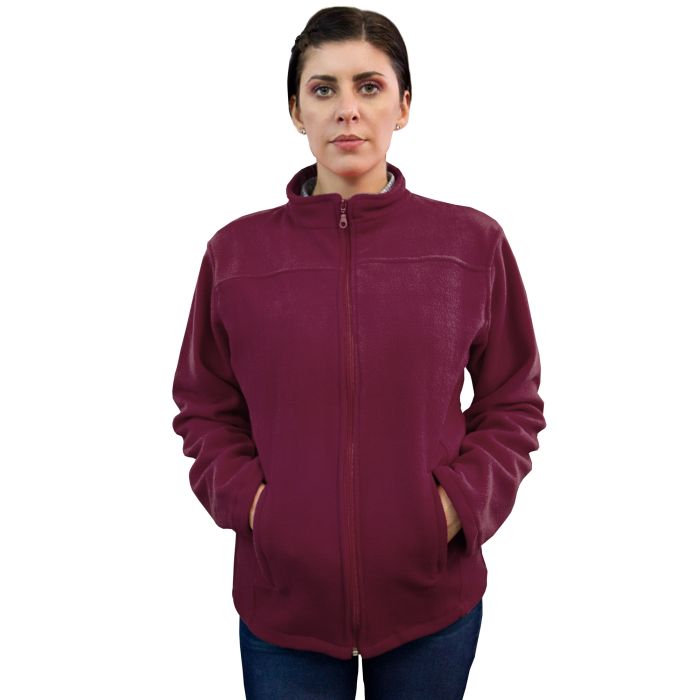 Work Uniforms/PROFESSIONAL UNIFORMS/Polar Fleece Clothing - JOE Medical Fleece Jacket, Unisex, Garnet