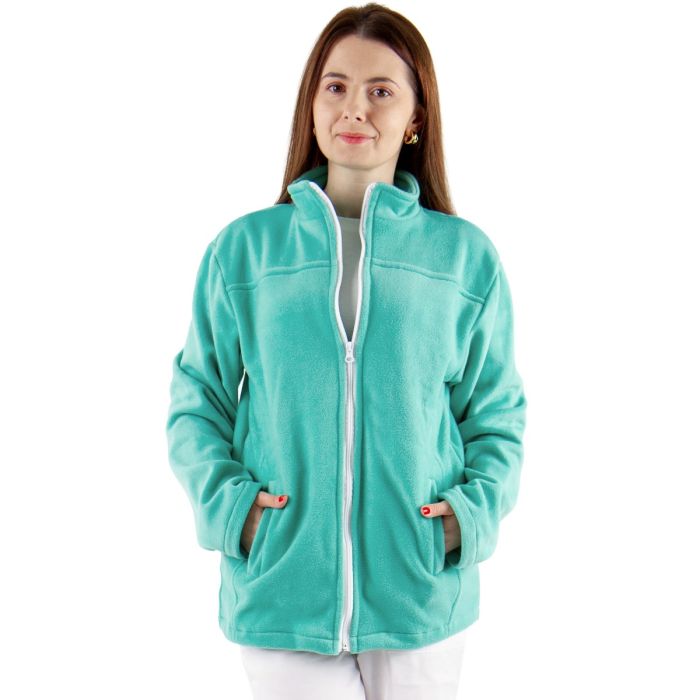 Uniforme/UNIFORME LUCRU/Imbracaminte fleece polar - Jacheta medicala polar JOE, unisex, verde