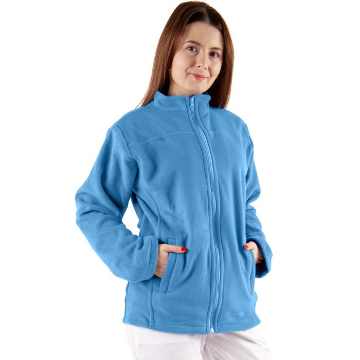 Uniformes de Travail/UNIFORMES PROFESSIONNELS/Vêtements en polaire - Veste polaire médicale JOE, unisexe, bleue