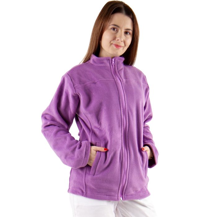 Uniforme/UNIFORME LUCRU/Imbracaminte fleece polar - Jacheta medicala polar JOE, unisex, mov