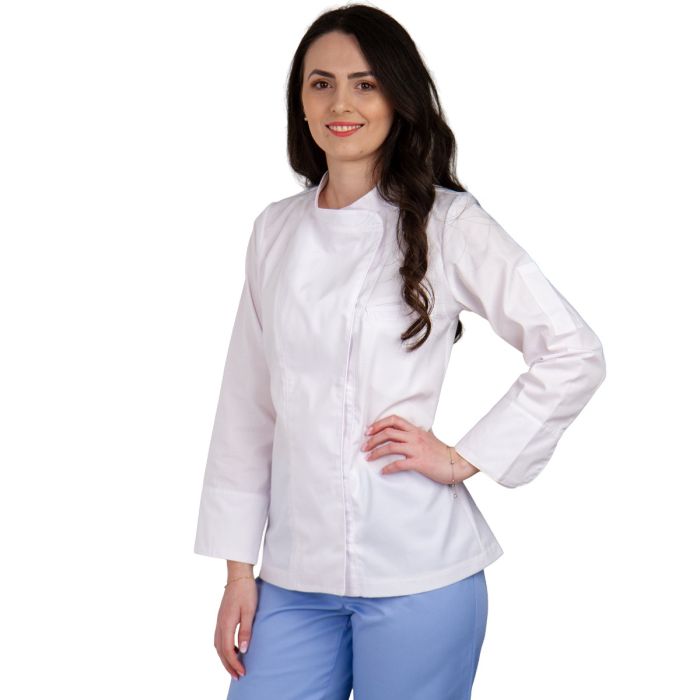 Horeca/VÊTEMENTS ET ACCESSOIRES HORECA/Manteaux et Costumes HORECA - Veste de chef femme ALMA Premium, blanche