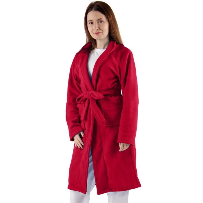Arbeitsuniformen/BERUFSKLEIDUNG/Fleecekleidung aus Polarfleece - PRIMA Classic Polar-Fleece-Bademantel, Rosa
