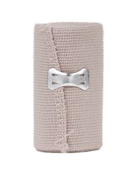 Medical cabinet/COMPRESE, FESE, BANDAJE/Bandaje Elastice - Medical - Bandaj Elastic Natur ALINTA 7.5cmx4.5m - Compresie usoara, cu cleme metalice