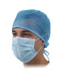 Medical cabinet/Promotii/Stomatologie Cabinet - Capelina medicala unica folosinta albastra, tip doctor, material usor, cu legaturi reglabile, protectie pentru medicina si chirurgie, PRIMA, 100 buc