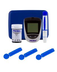 Medical cabinet/Medical Laborator/TESTE LABORATOR - Pachet Glucometru PRIMA cu 200 Teste Glicemie si 200 Lancete pentru Monitorizarea Glicemiei