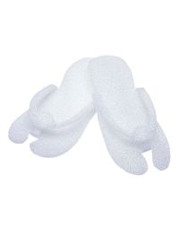 Medical cabinet/Cosmetica SPA/UNICA FOLOSINTA NETESUT - Cosmetica - Papuci din polistiren expandat, unica folosinta, albi, interdeget, 25 perechi