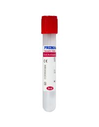 Lichidari/Medical Laborator/CONSUMABILE LABORATOR - Vacutainer biochimie PRIMA, steril, cu activator de coagulare, capac rosu, tub sticla, 9ml, 13x100mm, 100 bucati