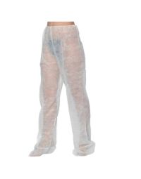 Cosmetica SPA/CONSUMABILE TRATAMENTE COSMETICE/Imbracaminte Presoterapie si Proceduri - Pantaloni drenaj limfatic PRIMA, presoterapie, de unica folosinta, PPSB, albi, 74x145 cm, cu talpa inchisa