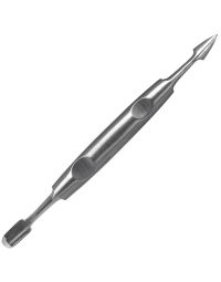 Cosmetica SPA/MANICHIURA SI PEDICHIURA/Instrumentar Manichiura si Pedichiura - Chiureta PRIMA cu 2 capete, pentru manichiura si pedichiura, inox, 12cm
