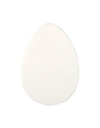 Cosmetica SPA/ACCESORII COSMETICA FACIALA/Accesorii Machiaj - Buretel pentru aplicarea machiajului, PRIMA, forma ovala, alb