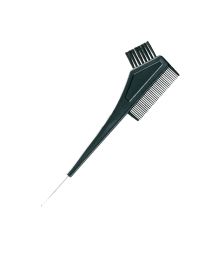 Cosmetica SPA/COAFOR & FRIZERIE/Accesorii Coafor & Frizerie - Pensula pentru vopsit parul, prevazuta cu pieptene, par din nylon, negru, 20 cmx 6.50 cm