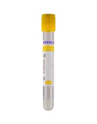 Medical Laborator/CONSUMABILE LABORATOR/Colectare sange - Vacutainer 5 ml capac galben, pentru biochimie, activator coagulare si gel separator, plastic PE, PRIMA, 100 bucati