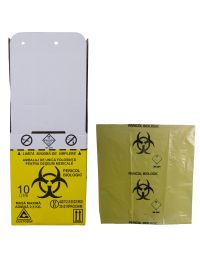 Medical cabinet/DESEURI INFECTIOASE/Cutii si Saci Deseuri Infectioase - Cutie 10 L cu sac Biohazard pentru colectarea deseurilor medicale infectioase