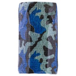 Bandaj coeziv camuflaj albastru, 10x450 cm