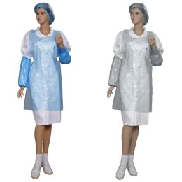 Higiénia és biztonság/Eldobható higiéniai és védelmi cikkek/Higiéniai védőköpenyek - HDPE Eldobható Kötények 71x120 cm 100 db PRIMA