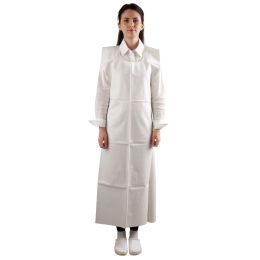 Higiénia és biztonság/Laboratóriumi védőköpenyek/PVC, textil és bőr köpenyek - PRIMA Előre Mért PVC Védőkötény 90x120 cm 0,50 mm Fehér