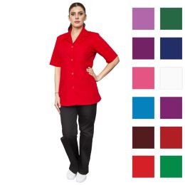 Work Uniforms/PROFESSIONAL UNIFORMS/Women`s Blouses and Coats - ANA Premium Women's Scrub, Red - Medical Uniform