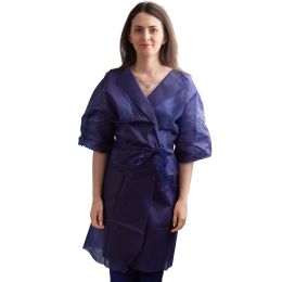 Kosmetik SPA/Verbrauchsmaterialien für kosmetische Behandlungen/Pressotherapie- und Kosmetikbekleidung - Blauer Vlies-Kimono, 72x100cm
