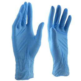 Orvosi gyakorlat/ORVOSI VIZSGÁLATI ÉS MŰTÉTI KESZTYŰK/Latex és Nitril Orvosi Vizsgálati Kesztyűk - Nitril vizsgálati kesztyű pormentes, kék, XS méret, NB, 100 darab / doboz