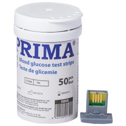 Teste Glicemie cu dispozitiv de calibrare PRIMA, 50 bucati