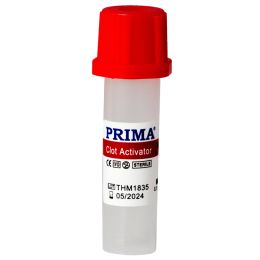 Microtainer biochimie PRIMA, steril, activator de coagulare, capac rosu, tub pet, 0.5 ml, 50 bucati
