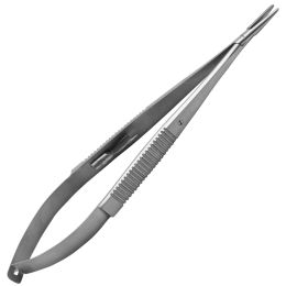 Vétérinaire/ÉQUIPEMENTS ET INSTRUMENTS VÉTÉRINAIRES/Instruments vétérinaires - Porte-aiguilles PRIMA Castroviejo, droit, 14/18 cm, acier inoxydable