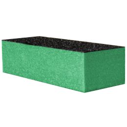 Kosmetik SPA/Maniküre- und Pediküreprodukte/Maniküre- und Pediküre-Instrumente - PRIMA Nagelfeile, zum Feilen/Polieren, grün/schwarzer Block, 9,5 cm, Körnung 80/80