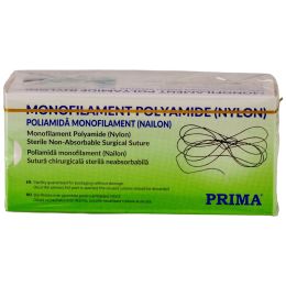 Medical practice/Dental Practice/SURGICAL DENTAL SUTURES - PRIMA Nylon Surgical Sutures 75cm Tapercut Needle 1/2 20cm USP 2/0