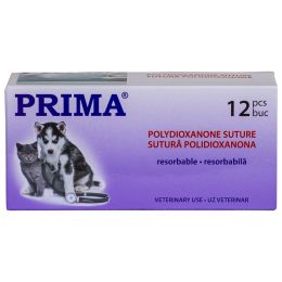 Veterinar/SUTURI CHIRURGICALE VETERINARE/Suturi Chirurgicale Resorbabile - Veterinar - Sutura chirurgicala polidioxanona PRIMA 75cm ac varf taietor 1/2 20mm USP 2/0, uz veterinar