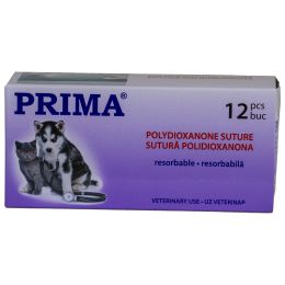Veterinar/SUTURI CHIRURGICALE VETERINARE/Suturi Chirurgicale Resorbabile - Veterinar - Sutura chirurgicala polidioxanona PRIMA 75cm ac varf taietor 1/2 20mm USP 3/0, uz veterinar