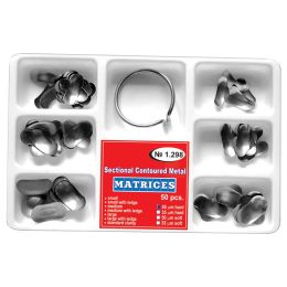 Matrici sectionale metalice asortate + inel, 50 buc