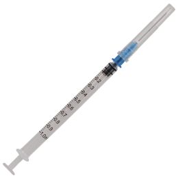 Arztpraxis/Zahnarztpraxis/SPRITZEN UND MEDIZINISCHE NADELN - PRIMA 1-ml-Insulinspritzen mit abnehmbarer 23G-Kanüle (1 Zoll), Luer-Slip-Anschluss, 100 Stück
