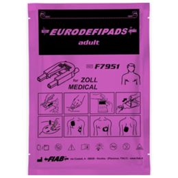 Medical practice/ECG/EKG & ULTRASOUND SUPPLIES/ECG/EKG Electrodes - Adult Defibrillator Disposable Electrodes, 120 cm Cable, Compatible with Zoll Medical and M&B, 2 Pieces