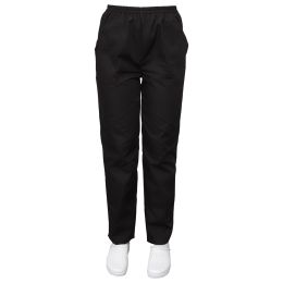 Munkaruhák/PROFESSZIONÁLIS EGYENRUHÁK/Unisex jelmezek - SAVA Classic unisex orvosi nadrág, rugalmas derék, 2 zseb, fekete, XS