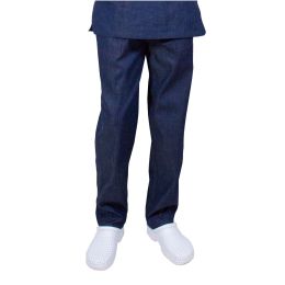 Work Uniforms/PROFESSIONAL UNIFORMS/Unisex Costumes - LEO Denim Unisex Medical Trousers